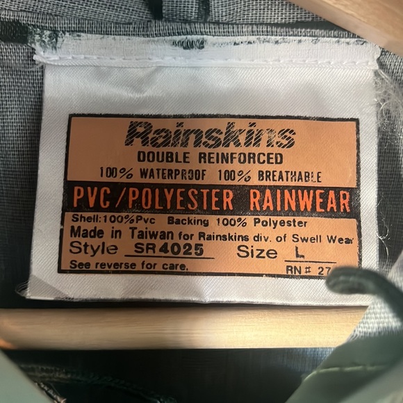 Unisex Rainskins Rain Jacket - fits Men’s Large - Picture 5 of 5